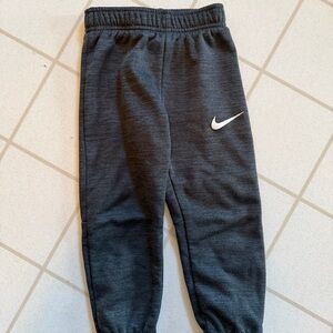 Nike Kids Dark Gray Joggers with White Swoosh 2t